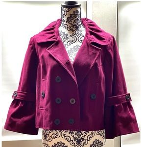 Burgundy Maroon Boutique Coat Mixit Brand Xlarge